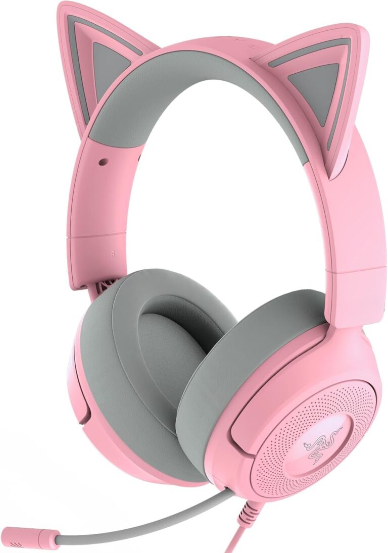 Razer Gaming Headset | Kraken Kitty V3 X | Wired | Over-Ear | Microphone | Quartz