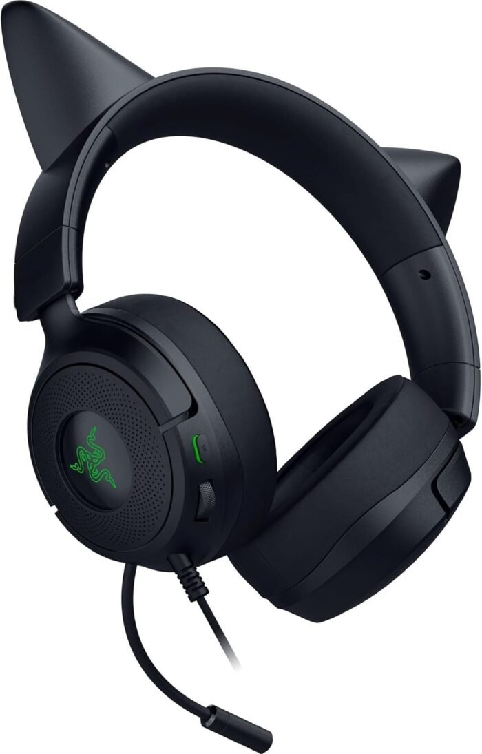 Razer Kraken Kitty V3 X Gaming Headset, laidinės, Over-Ear, su mikrofonu, Black