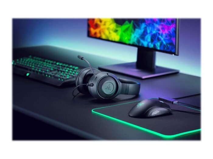 Razer Kraken X Lite Gaming Headset, laidinės, Over-Ear, su mikrofonu, Black