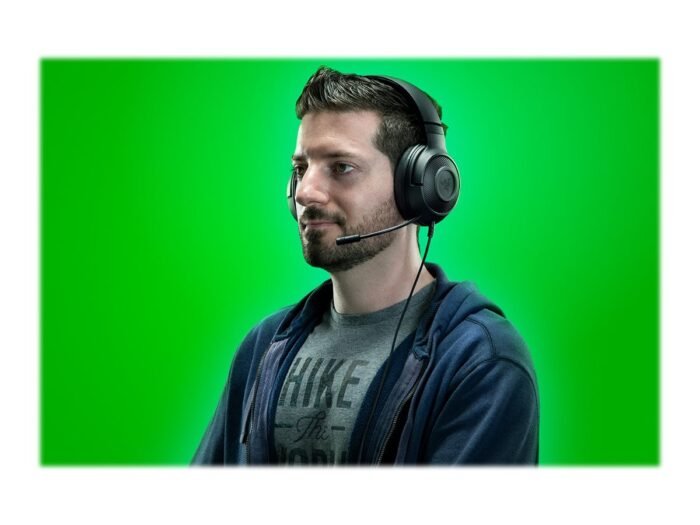 Razer Kraken X Lite Gaming Headset, laidinės, Over-Ear, su mikrofonu, Black