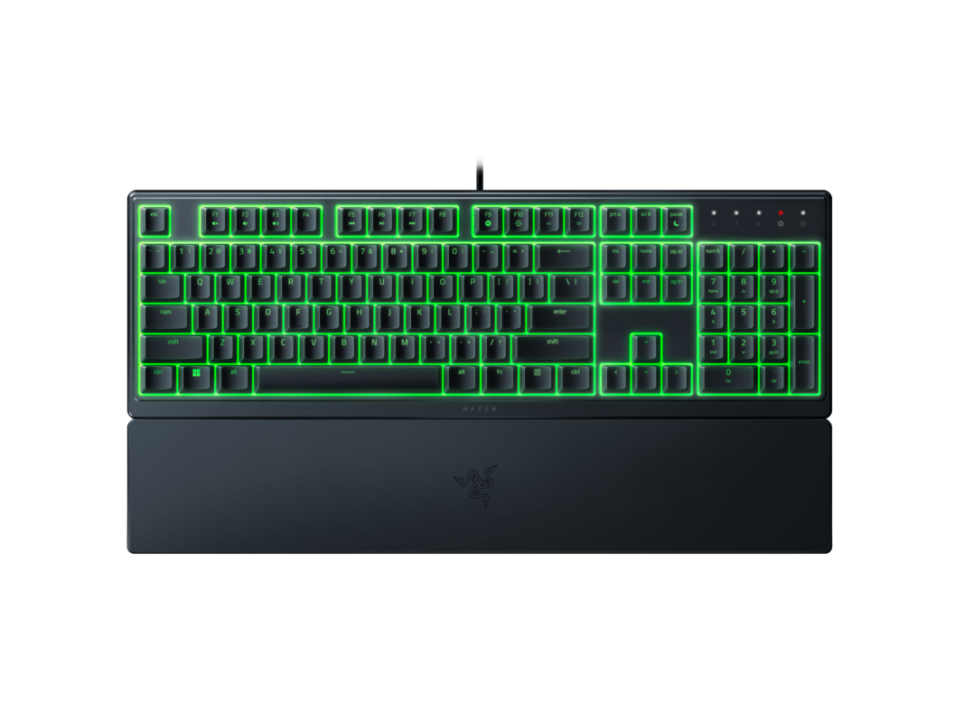 Žaidimų klaviatūra Razer Ornata V3 X ,RGB, Silent Membrane, US, Black