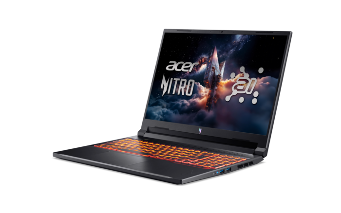 Acer | Nitro V 16 AI ANV16-42-R0W6 | Shale Black | 16 " | IPS | WUXGA | 1920 x 1200 pixels | AMD Ryzen 7 | 260 | 32 GB | DDR5 | Solid-state drive capacity 1000 GB | NVIDIA GeForce RTX 5070 | GDDR7 | 8 GB | Windows 11 Home | 802.11ax | Bluetooth version 5.3 | Keyboard language US international | Keyboard backlit | Warranty 24 month(s)