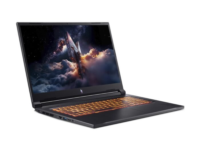 Acer | Nitro V 17 AI ANV17-41-R27Z | Obsidian Black | 17.3 " | IPS | QHD | 2560 x 1440 pixels | AMD Ryzen 7 | 260 | 32 GB | DDR5 | Solid-state drive capacity 1000 GB | NVIDIA GeForce RTX 5060 | GDDR7 | 8 GB | Windows 11 Home | 802.11ax | Bluetooth version 5.3 | Keyboard language US international | Keyboard backlit | Warranty 24 month(s)