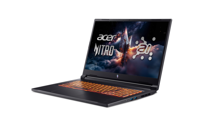 Acer | Nitro V 17 AI ANV17-41-R3C8 | Obsidian Black | 17.3 " | IPS | FHD | 1920 x 1080 pixels | AMD Ryzen 5 | 240 | 16 GB | DDR5 | Solid-state drive capacity 512 GB | NVIDIA GeForce RTX 5050 | GDDR7 | 8 GB | Windows 11 Home | 802.11ax | Bluetooth version 5.3 | Keyboard language US international | Keyboard backlit | Warranty 24 month(s)
