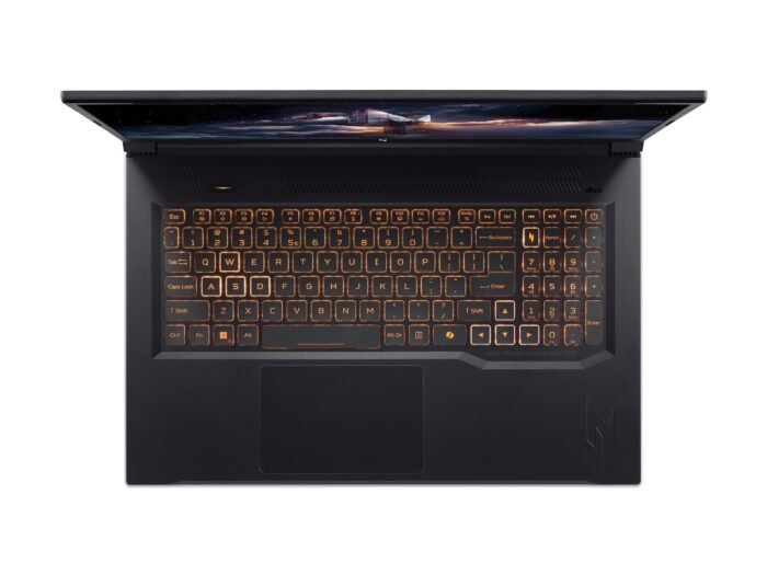 Acer | Nitro V 17 AI ANV17-41-R3C8 | Obsidian Black | 17.3 " | IPS | FHD | 1920 x 1080 pixels | AMD Ryzen 5 | 240 | 16 GB | DDR5 | Solid-state drive capacity 512 GB | NVIDIA GeForce RTX 5050 | GDDR7 | 8 GB | Windows 11 Home | 802.11ax | Bluetooth version 5.3 | Keyboard language US international | Keyboard backlit | Warranty 24 month(s)