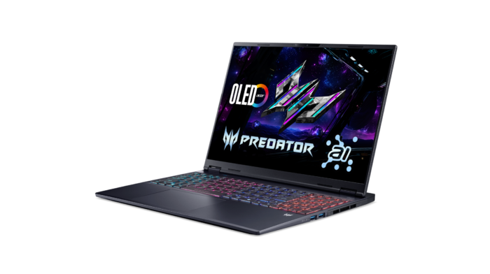 Acer | Predator Helios Neo 16S AI PHN16S-71-7556 | Abyssal Black | 16 " | OLED | WQXGA | 2560 x 1600 pixels | Intel Core Ultra 7 | 255HX | 16 GB | DDR5 | Solid-state drive capacity 1000 GB | NVIDIA GeForce RTX 5060 | GDDR7 | 8 GB | Windows 11 Home | 802.11ax | Bluetooth version 5.3 | Keyboard language US international | Keyboard backlit | Warranty 24 month(s)