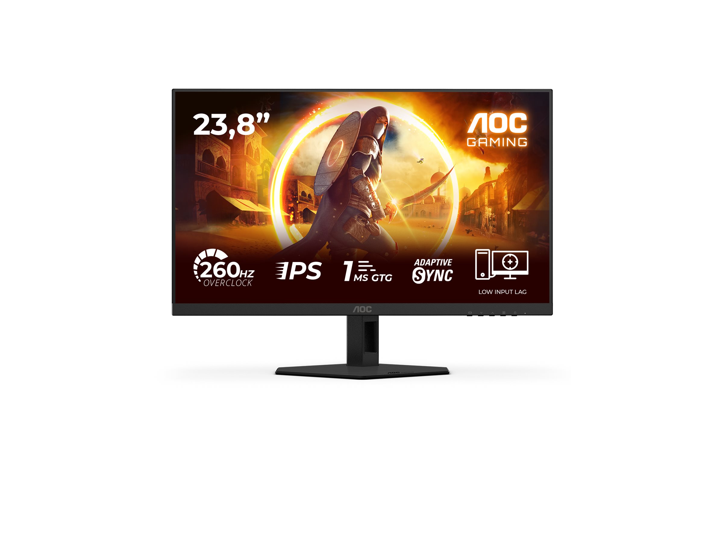 AOC 24G4ZRE, 24″, FHD Fast IPS, 240Hz, 1 ms, 1920 x 1080, 2x HDMI, Black