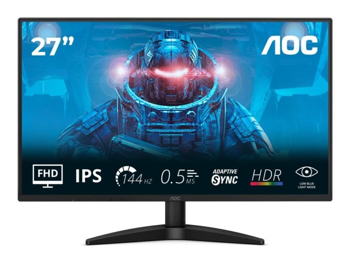 AOC | 27B36X | 27 " | IPS | FHD | 16:9 | 144 Hz | 4 ms | 1920 x 1080 pixels | 300 cd/m² | HDMI ports quantity 1 | Black