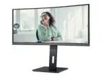 AOC | CU34P3CV | 34 " | VA | 21:9 | 100 Hz | 4 ms | 3440 x 1440 pixels | HDMI ports quantity 1