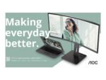 AOC | CU34P3CV | 34 " | VA | 21:9 | 100 Hz | 4 ms | 3440 x 1440 pixels | HDMI ports quantity 1