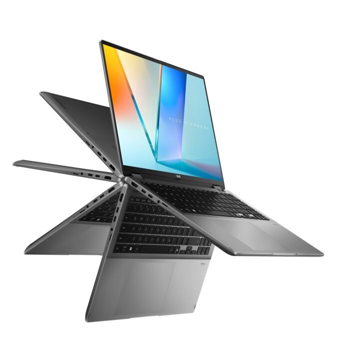 Asus Vivobook 16 Flip TP3607SA-RJ033W | Matte Gray | 16 " | OLED | Touchscreen | 3K | 120 Hz | 2880 x 1800 pixels | Glossy | Intel Core Ultra 7 | 256V | 16 GB | LPDDR5X | Solid-state drive capacity 1000 GB | Intel Graphics | Windows 11 Home | 802.11be | Bluetooth version 5.4 | Keyboard language US international | Keyboard backlit | Warranty 24 month(s)