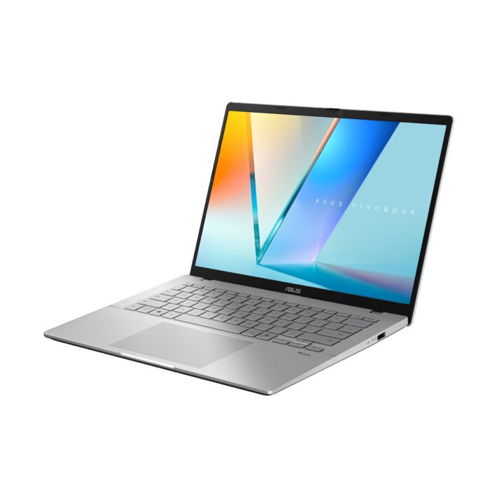 Asus Vivobook S14 | Cool Silver | 14 " | IPS | WUXGA | 60 Hz | 1920 x 1200 pixels | Anti-glare | Intel Core i5 | i5-13420H | 16 GB | DDR5 | Solid-state drive capacity 512 GB | Intel Graphics | Windows 11 Home | 802.11ax | Bluetooth version 5.3 | Keyboard language US international | Keyboard backlit | Battery warranty 12 month(s) | Warranty 24 month(s)