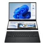 Asus | Zenbook Duo UX8406CA-QL287W | Inkwell Gray | 14 " | OLED | Touchscreen | FHD | 1920 x 1200 pixels | Intel Core Ultra 7 | 255H | 16 GB | LPDDR5X | Solid-state drive capacity 1000 GB | Intel Arc Graphics | Windows 11 Home | 802.11be | Bluetooth version 5.4 | Keyboard language US international | Keyboard backlit | Warranty 24 month(s) | Battery warranty 12 month(s)