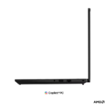 Lenovo ThinkPad T14 G7 AMD | Black | 14 " | IPS | WUXGA | 1920 x 1200 pixels | Anti-glare | AMD Ryzen AI 5 PRO | 440 | 16 GB | SODIMM DDR5 | Solid-state drive capacity 512 GB | AMD Radeon 840M Graphics | Windows 11 Pro | 802.11be | Bluetooth version 5.4 | Keyboard language English | Keyboard backlit | Warranty 36 month(s) | Battery warranty 12 month(s)