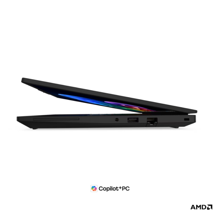 Lenovo ThinkPad T14 G7 AMD | Black | 14 " | IPS | WUXGA | 1920 x 1200 pixels | Anti-glare | AMD Ryzen AI 5 PRO | 440 | 16 GB | SODIMM DDR5 | Solid-state drive capacity 512 GB | AMD Radeon 840M Graphics | Windows 11 Pro | 802.11be | Bluetooth version 5.4 | Keyboard language English | Keyboard backlit | Warranty 36 month(s) | Battery warranty 12 month(s)
