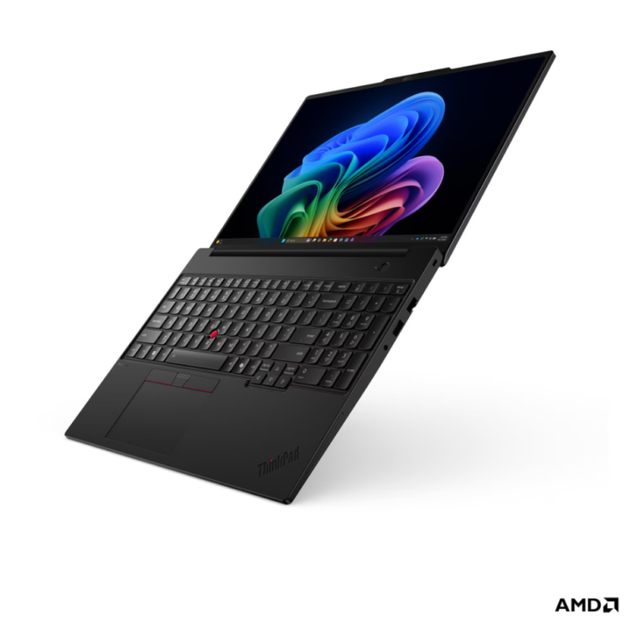 Lenovo ThinkPad T16 G5 AMD | Black | 16 " | IPS | WUXGA | 1920 x 1200 pixels | Anti-glare | AMD Ryzen 5 PRO | 215 | 16 GB | SODIMM DDR5 | Solid-state drive capacity 512 GB | AMD Radeon 740M Graphics | Windows 11 Pro | 802.11be | Bluetooth version 5.4 | Keyboard language Nordic | Keyboard backlit | Warranty 36 month(s) | Battery warranty 12 month(s)