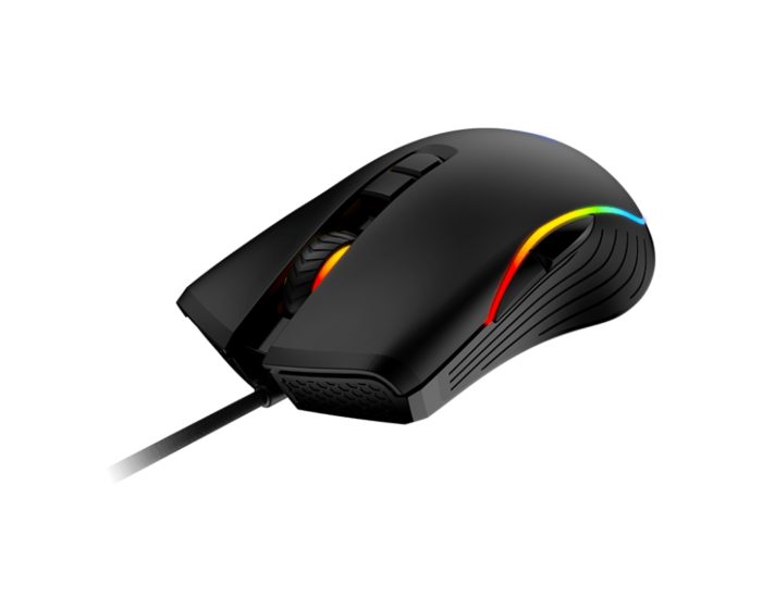 MSI FORGE GM300 Gaming Mouse, optinė, laidinė, 7200 DPI, USB 2.0, Black