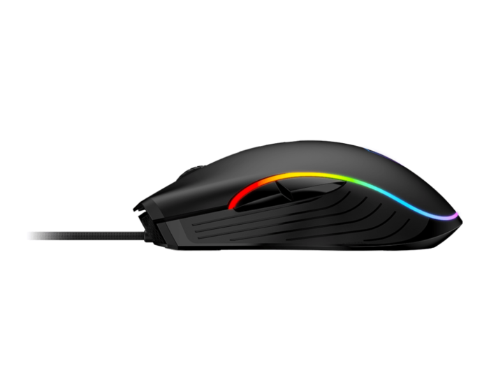 MSI FORGE GM300 Gaming Mouse, optinė, laidinė, 7200 DPI, USB 2.0, Black