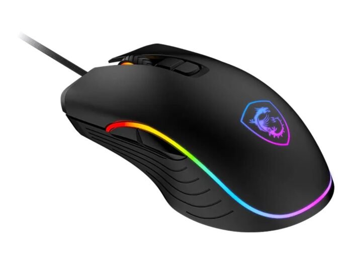 MSI FORGE GM300 Gaming Mouse, optinė, laidinė, 7200 DPI, USB 2.0, Black