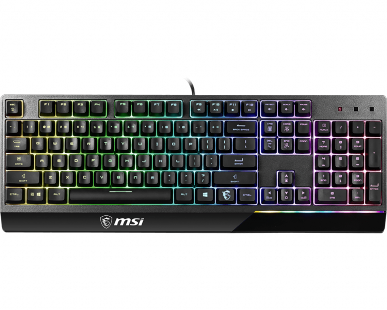 MSI Vigor GK30 žaidimų klaviatūra, laidinė, RGB, US, Black