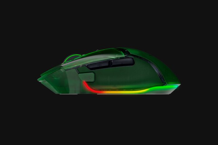 Razer | Basilisk V3 Pro 35K | Gaming Mouse | Wireless/Wired | Phantom Green Edition