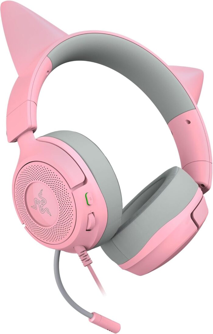 Razer Gaming Headset | Kraken Kitty V3 X | Wired | Over-Ear | Microphone | Quartz