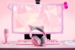 Razer Gaming Headset | Kraken Kitty V3 X | Wired | Over-Ear | Microphone | Quartz