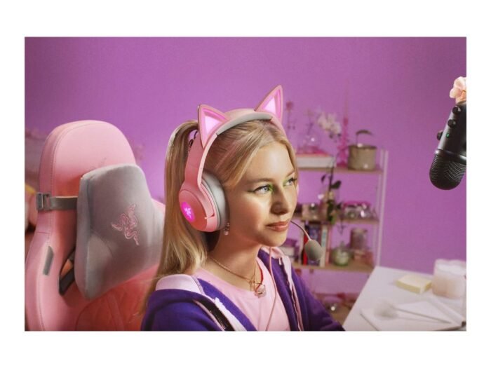 Razer | Headset | Kraken Kitty V2 | Yes | Wired | On-Ear | USB Type A | Quartz