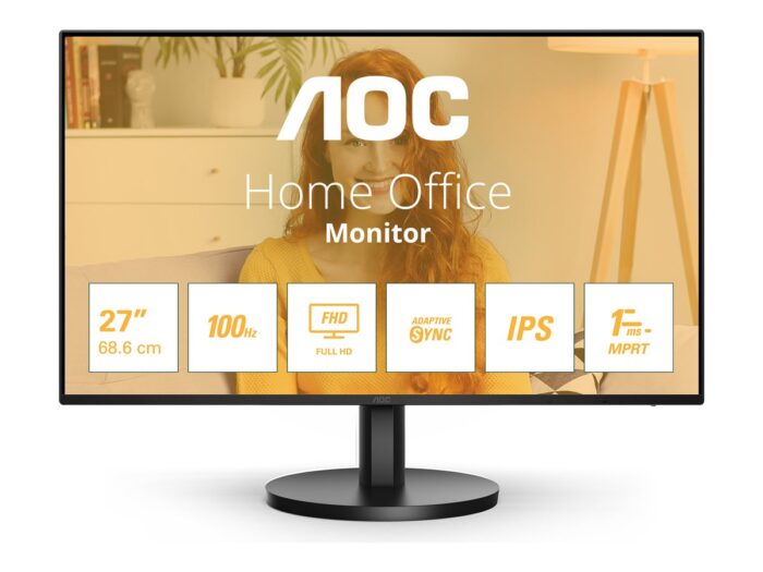 AOC 27B3HA2 | 27 " | IPS | 16:9 | 100 Hz | 1 ms | 1920 x 1080 pixels | 250 cd/m² | HDMI ports quantity 1 | Black | Warranty 24 month(s)