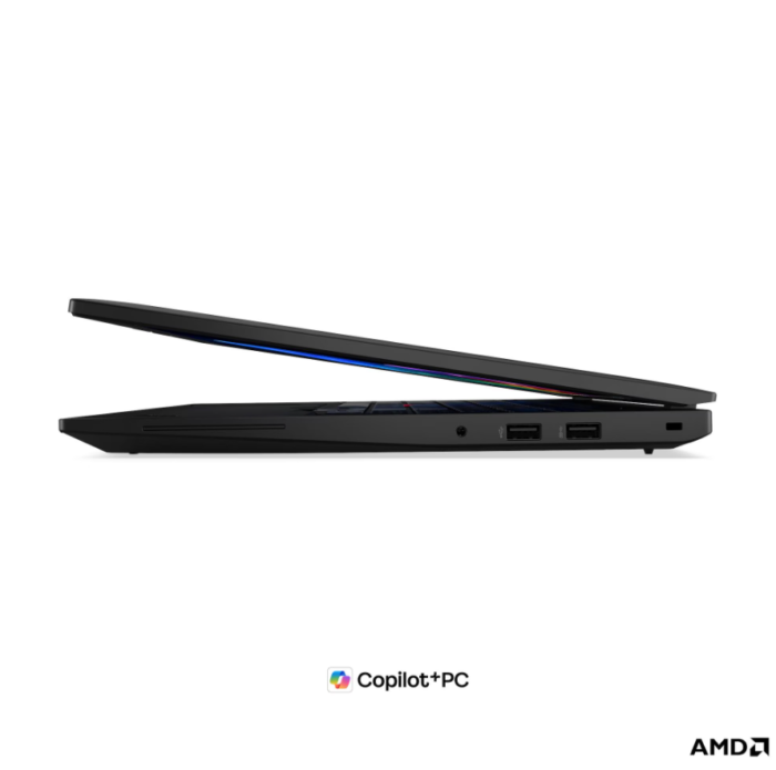 Lenovo ThinkPad L16 G3 AMD | Black | 16 " | IPS | WUXGA | 1920 x 1200 pixels | Anti-glare | AMD Ryzen AI 5 | 430 | 16 GB | SODIMM DDR5 | Solid-state drive capacity 512 GB | AMD Radeon 840M Graphics | Windows 11 Pro | 802.11be | Bluetooth version 5.4 | 4G upgradable | Keyboard language Nordic | Keyboard backlit | Warranty 36 month(s) | Battery warranty 12 month(s)