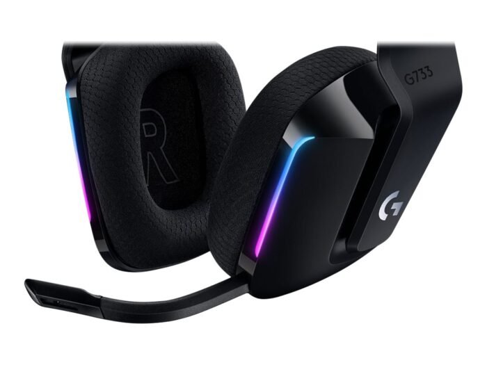 Logitech | Gaming Headset | G G733 | Wireless | Over-Ear | Black | Noise canceling | Wireless
