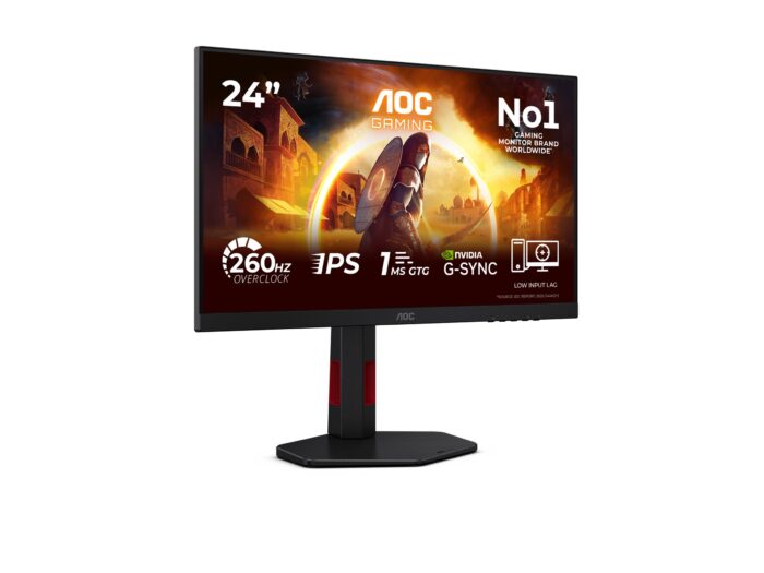 AOC 24G4ZR | 24 " | Fast IPS | FHD | 16:9 | 240 Hz | 1 ms | 1920 x 1080 pixels | 300 cd/m² | HDMI ports quantity 2 | Black