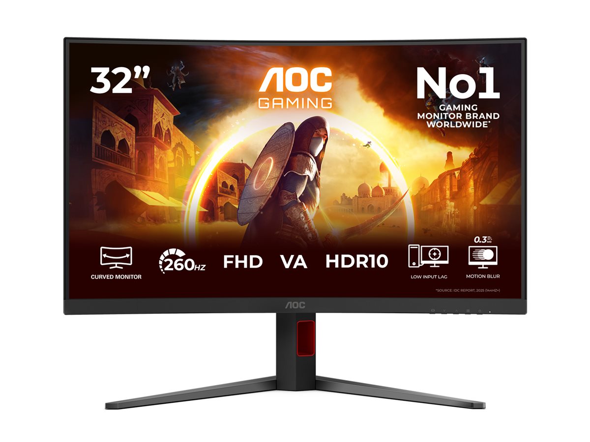 AOC C32G4Z | 32 " | VA | FHD | 16:9 | 240 Hz | 0.3 ms | 1920 x 1080 pixels | 300 cd/m² | HDMI ports quantity 1 | Black AOC C32G4Z | 32 " | VA | FHD | 16:9 | 240 Hz | 0.3 ms | 1920 x 1080 pixels | 300 cd/m² | HDMI ports quantity 1 | Black