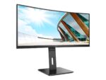 AOC | Curved Monitor | CU34P2A | 34 " | VA | 21:9 | 100 Hz | 1 ms | 3440 × 1440 | 300 cd/m² | Headphone out (3.5mm) | HDMI ports quantity HDMI x 2 | Black | Warranty 36 month(s)