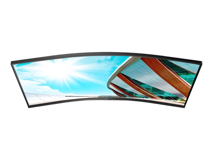 AOC | Curved Monitor | CU34P2A | 34 " | VA | 21:9 | 100 Hz | 1 ms | 3440 × 1440 | 300 cd/m² | Headphone out (3.5mm) | HDMI ports quantity HDMI x 2 | Black | Warranty 36 month(s)