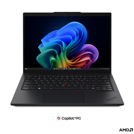 Lenovo ThinkPad L14 G7 AMD | Black | 14 " | IPS | WUXGA | 1920 x 1200 pixels | Anti-glare | AMD Ryzen AI 7 | 445 | 24 GB | SODIMM DDR5 | Solid-state drive capacity 512 GB | AMD Radeon 840M Graphics | Windows 11 Pro | 802.11be | Bluetooth version 5.4 | 4G upgradable | Keyboard language Nordic | Keyboard backlit | Warranty 36 month(s) | Battery warranty 12 month(s)