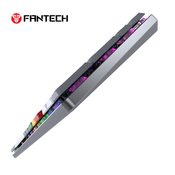 Fantech MAXFIT AIR99 RGB belaidė mechaninė klaviatūra, Pilka, Brown Switch - image 2