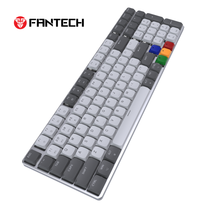 Fantech MAXFIT AIR99 RGB belaidė mechaninė klaviatūra, Pilka, Brown Switch - image 4