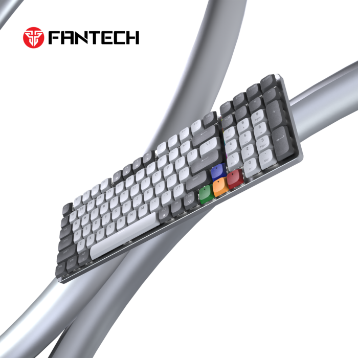Fantech MAXFIT AIR99 RGB belaidė mechaninė klaviatūra, Pilka, Brown Switch - image 5
