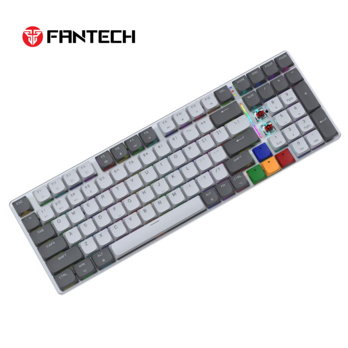 Fantech MAXFIT AIR99 RGB belaidė mechaninė klaviatūra, Pilka, Brown Switch - image 6