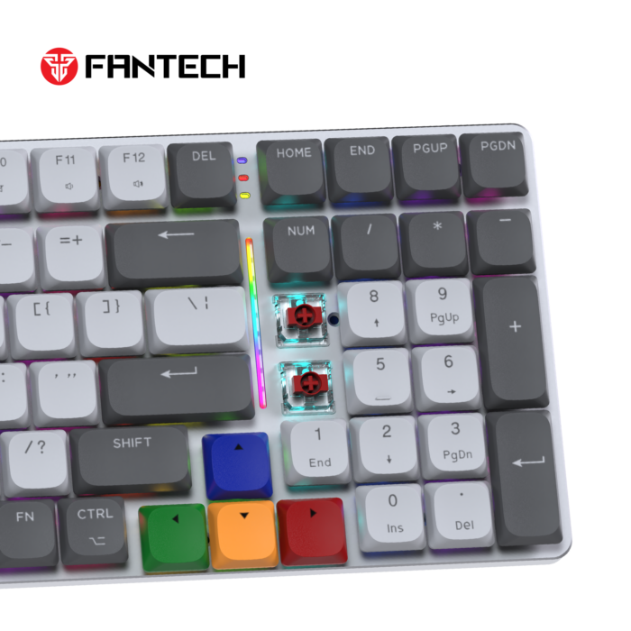 Fantech MAXFIT AIR99 RGB belaidė mechaninė klaviatūra, Pilka, Brown Switch - image 7
