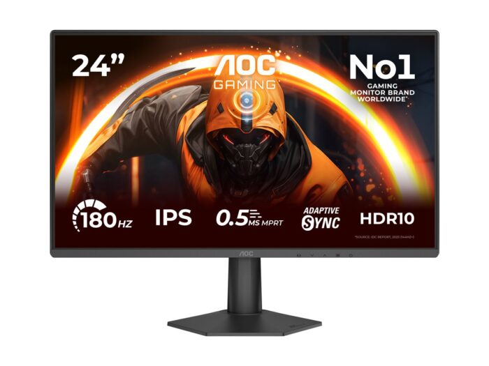 AOC 24G50F | 24 " | IPS | FHD | 16:9 | 180 Hz | 4 ms | 1920 x 1080 pixels | 300 cd/m² | HDMI ports quantity 1 | Black
