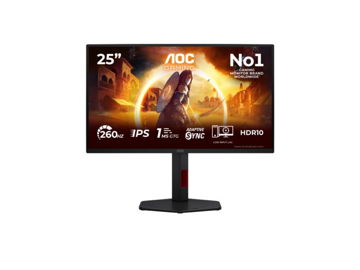 AOC | 25G4ZR | 25 " | Fast IPS | FHD | 16:9 | 240 Hz | 0.5 ms | 1920 x 1080 pixels | 300 cd/m² | HDMI ports quantity 2 | Black
