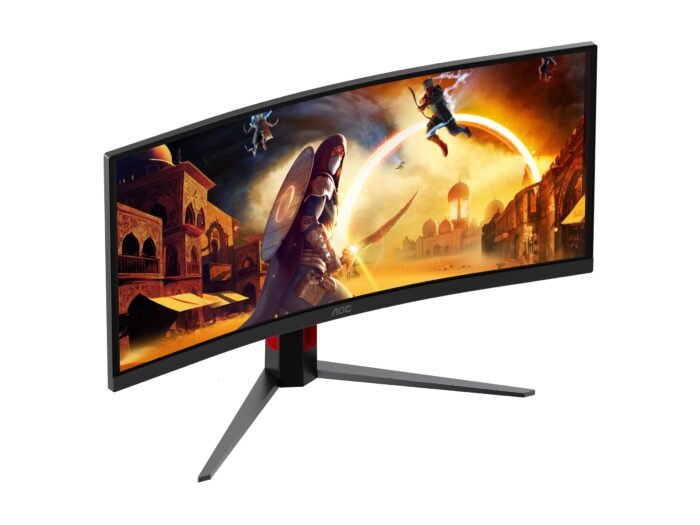 AOC CU34G4CA | 34 " | Fast VA | WQHD | 21:9 | 180 Hz | 1 ms | 3440 x 1440 pixels | 450 cd/m² | HDMI ports quantity 2 | Black