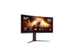 AOC CU34G4CA | 34 " | Fast VA | WQHD | 21:9 | 180 Hz | 1 ms | 3440 x 1440 pixels | 450 cd/m² | HDMI ports quantity 2 | Black