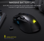 Corsair IRONCLAW SE | Gaming Mouse | Wireless/Wired | 2.4GHz, Bluetooth, USB-C | Black