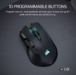Corsair IRONCLAW SE | Gaming Mouse | Wireless/Wired | 2.4GHz, Bluetooth, USB-C | Black