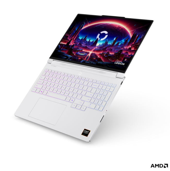 Lenovo Legion 7 16AGP11 AMD | Glacier White | 16 " | OLED | WQXGA | 2560 x 1600 pixels | Glossy | AMD Ryzen AI 9 | HX 470 | 32 GB | Soldered LPDDR5X | Solid-state drive capacity 1000 GB | NVIDIA GeForce RTX 5070 | GDDR7 | 12 GB | Windows 11 Home | 802.11be | Bluetooth version 5.4 | Keyboard language English | Keyboard backlit | Warranty 24 month(s) | Battery warranty 12 month(s)