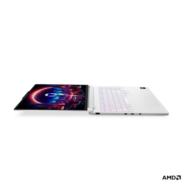 Lenovo Legion 7 16AGP11 AMD | Glacier White | 16 " | OLED | WQXGA | 2560 x 1600 pixels | Glossy | AMD Ryzen AI 9 | HX 470 | 32 GB | Soldered LPDDR5X | Solid-state drive capacity 1000 GB | NVIDIA GeForce RTX 5070 | GDDR7 | 12 GB | Windows 11 Home | 802.11be | Bluetooth version 5.4 | Keyboard language English | Keyboard backlit | Warranty 24 month(s) | Battery warranty 12 month(s)