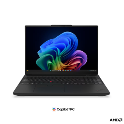 Lenovo ThinkPad T16 G5 AMD | Black | 16 " | IPS | WUXGA | 1920 x 1200 pixels | Anti-glare | AMD Ryzen AI 5 PRO | 440 | 16 GB | SODIMM DDR5 | Solid-state drive capacity 512 GB | AMD Radeon 840M Graphics | Windows 11 Pro | 802.11be | Bluetooth version 5.4 | LTE Upgradable | Keyboard language English | Keyboard backlit | Warranty 36 month(s) | Battery warranty 12 month(s)